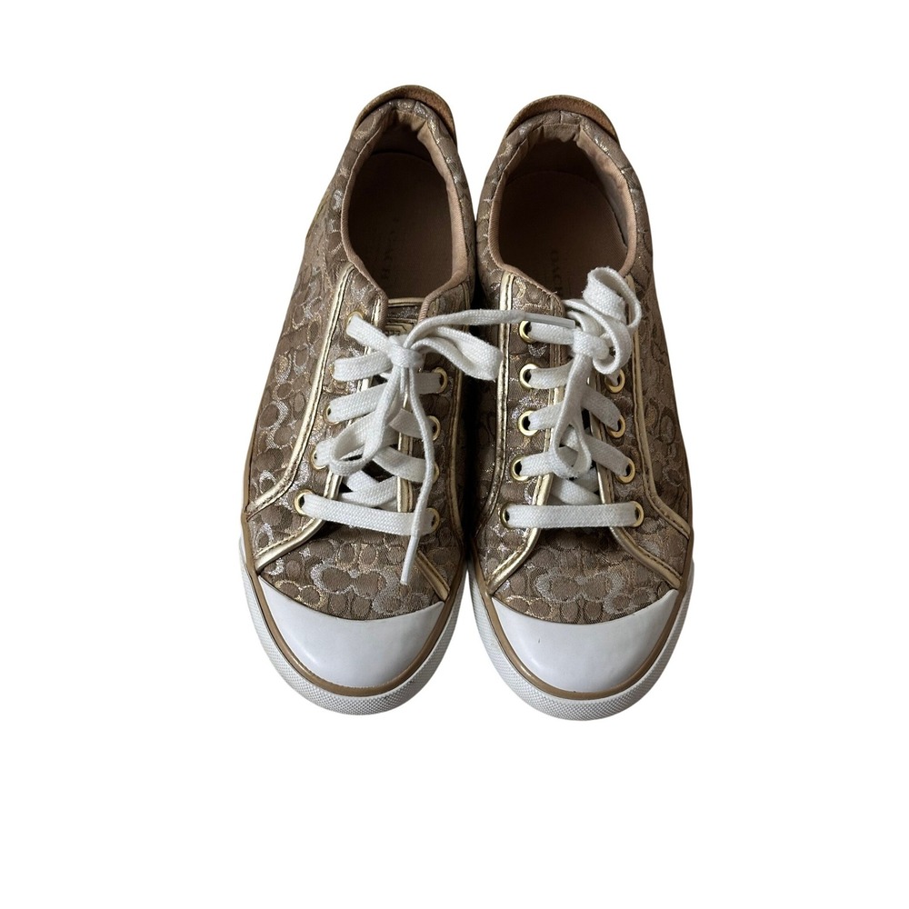 Coach Barrett Signature C Monogram  Top Sneakers‎ Shoes 6.5B